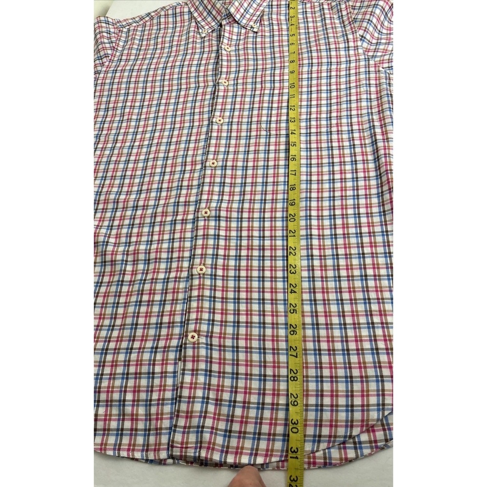 Peter Millar Gingham Check Button Down Shirt Mens… - image 7